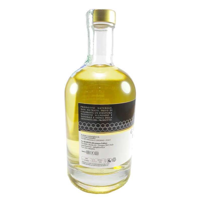 grappa al miele bottiglia di vetro 500ml