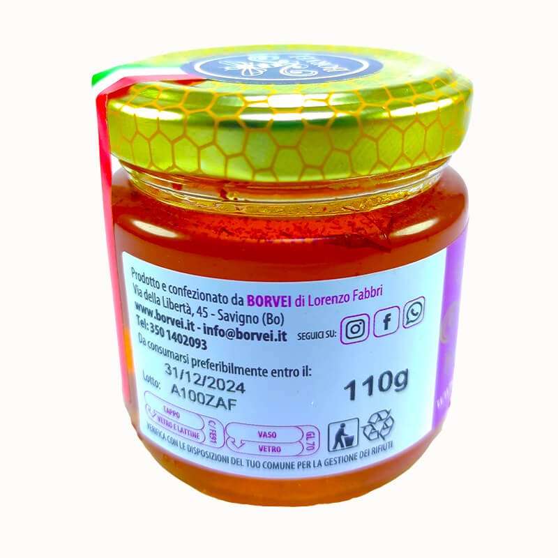 zafferano e miele in vaso
