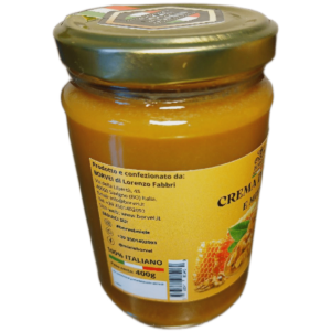 CREMA SPALMABILE NOCI E MIELE 400g sx CREMA spalmabile DI NOCI E MIELE VASO DA 400g fronte