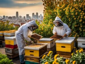 Apicoltura urbana: come iniziare a coltivare api nella tua città 1 apicoltura urbana