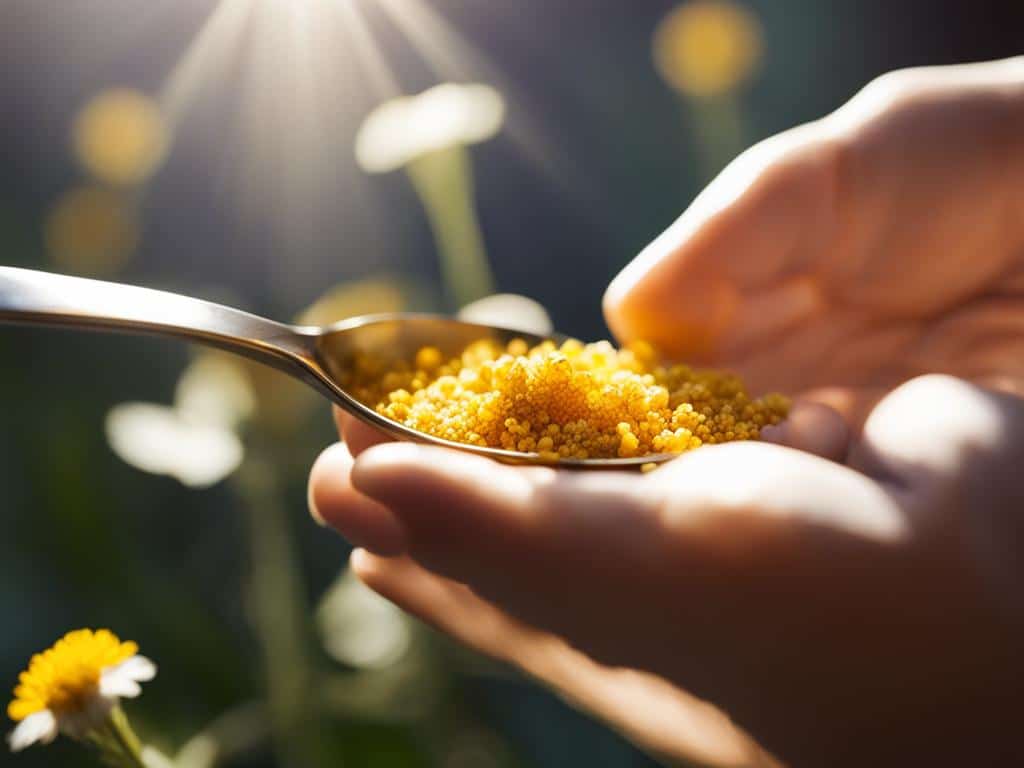 consumo delle palline di polline