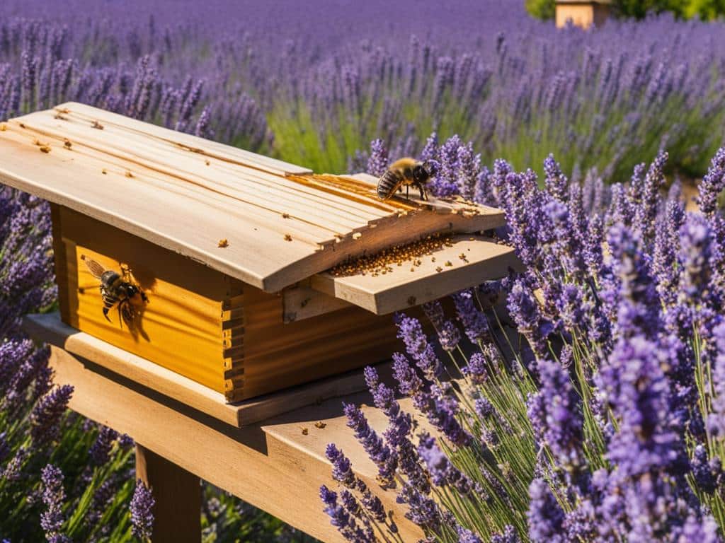produzione di miele di lavanda