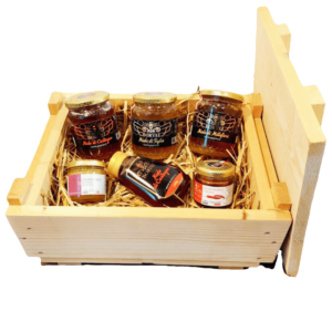 Cofanetto Regalo Legno: Degustazione Miele e Zafferano Gourmet