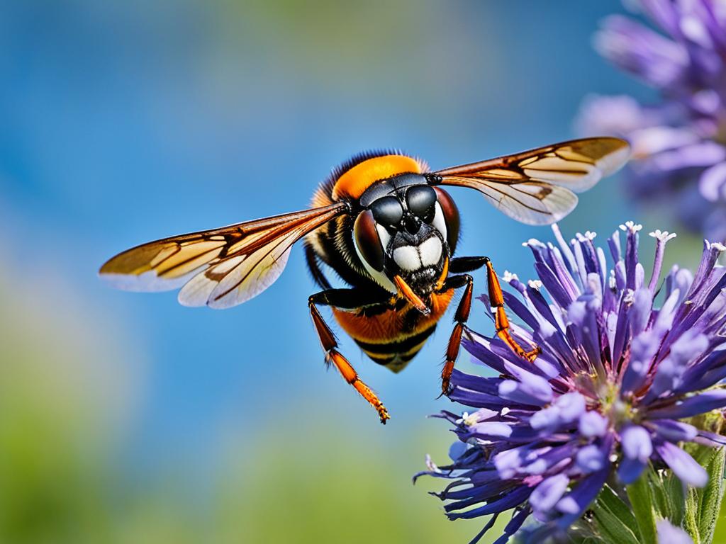 Calabrone asiatico in volo