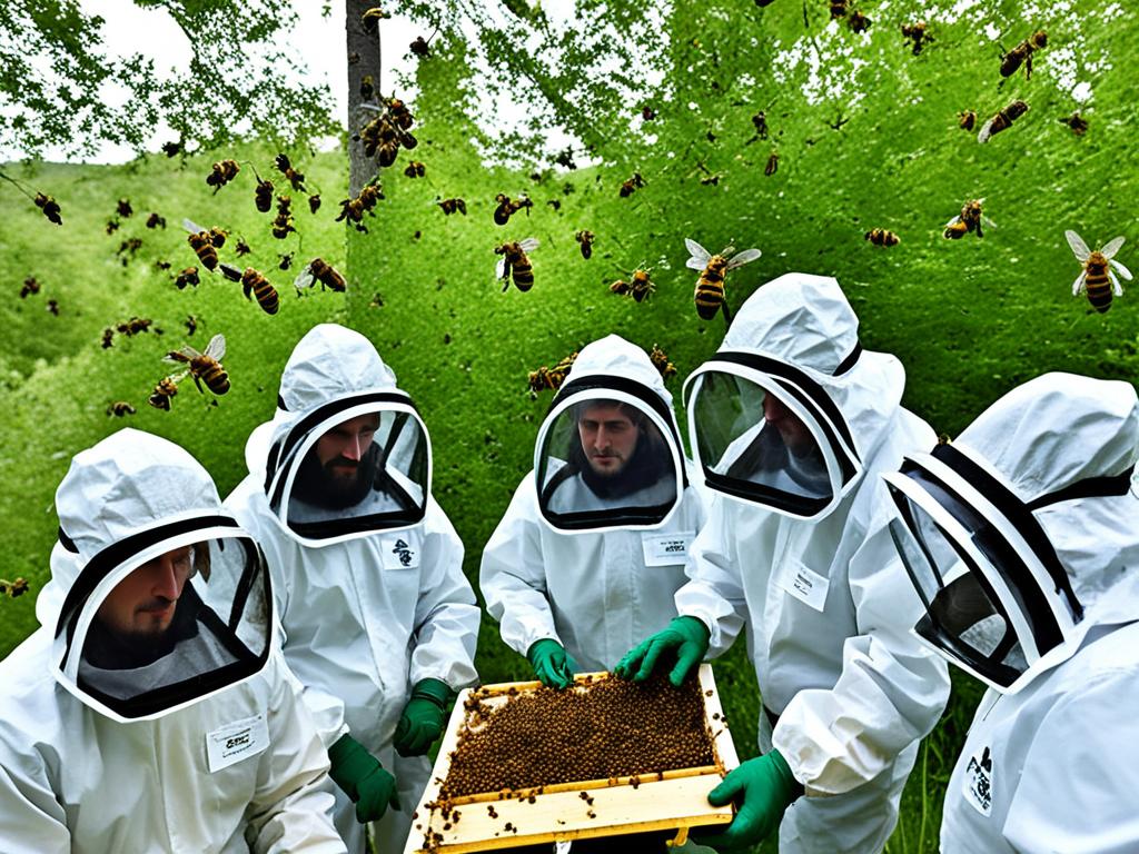 come gestire uno sciame d'api