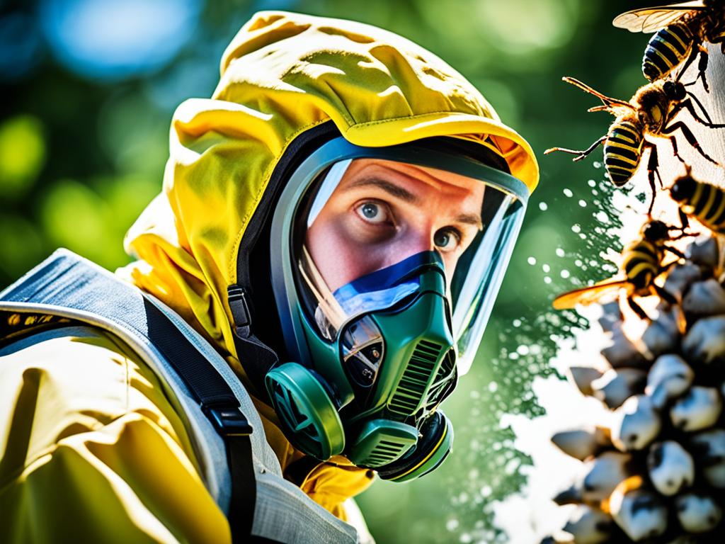 eliminare i calabroni dal nido