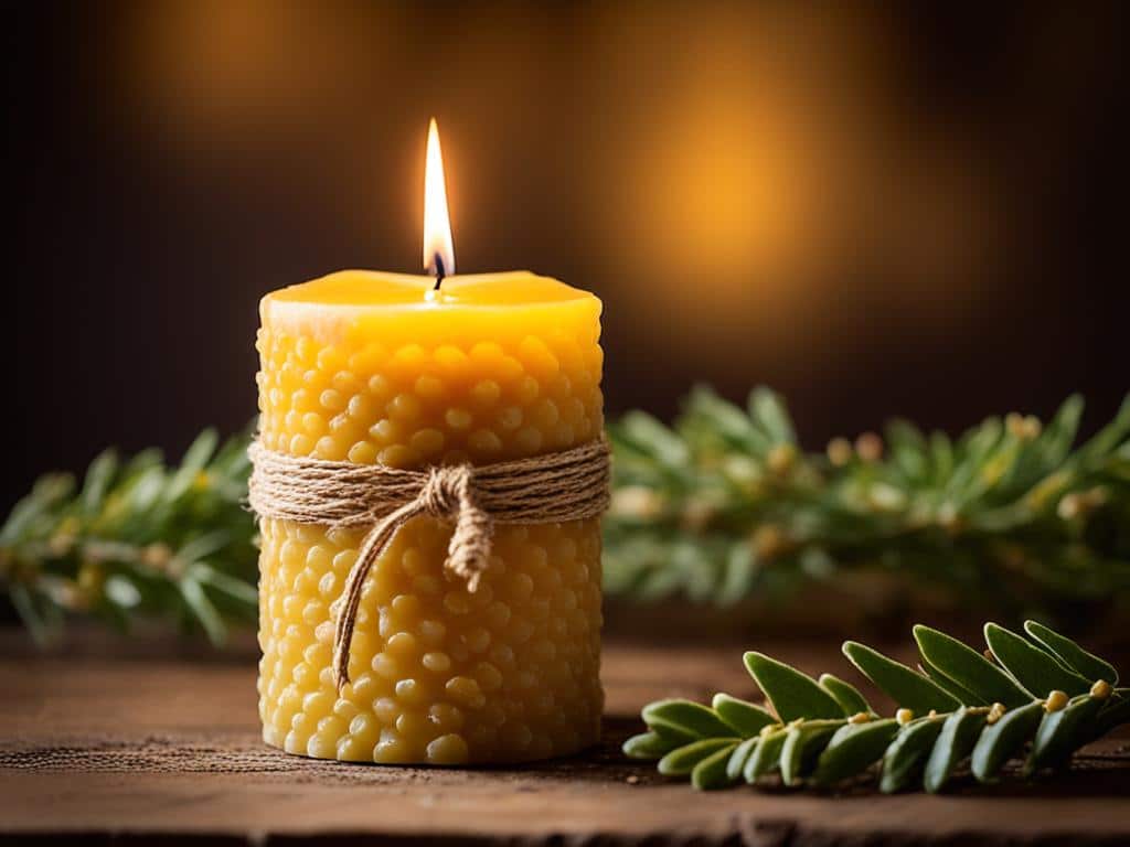 Candele di cera d'api