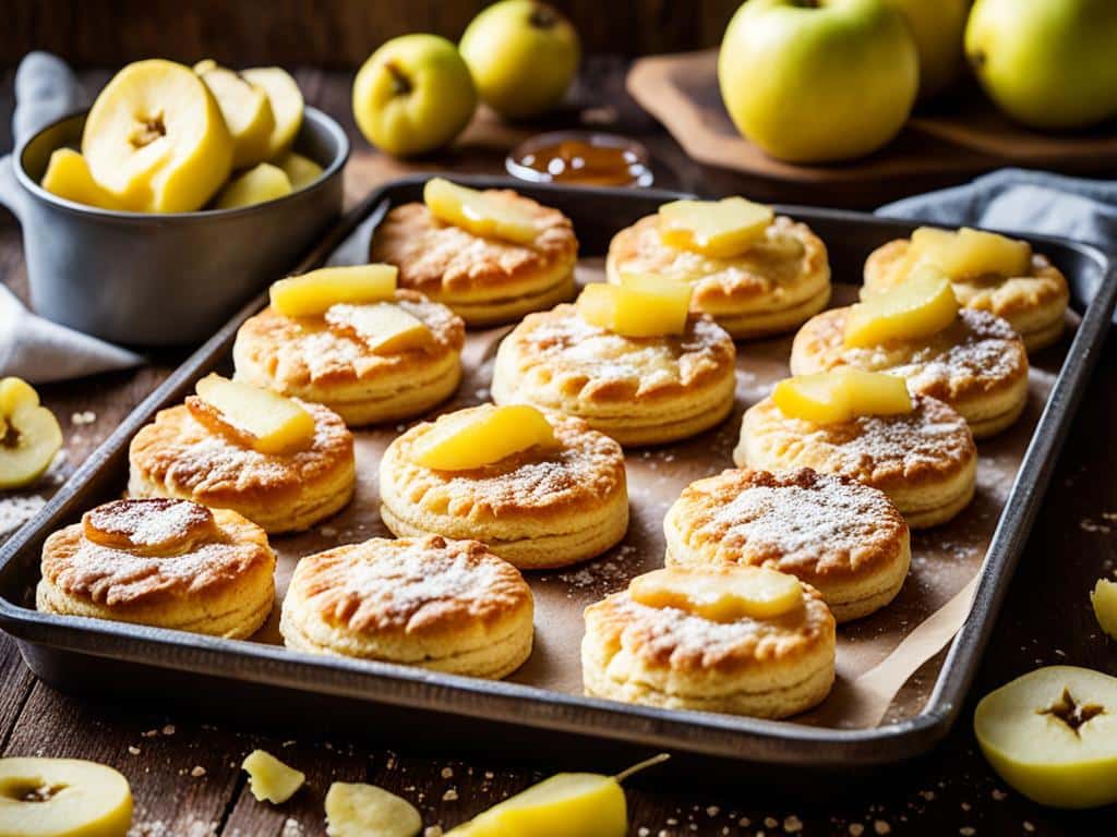 biscottini farciti con marmellata di mele cotogne