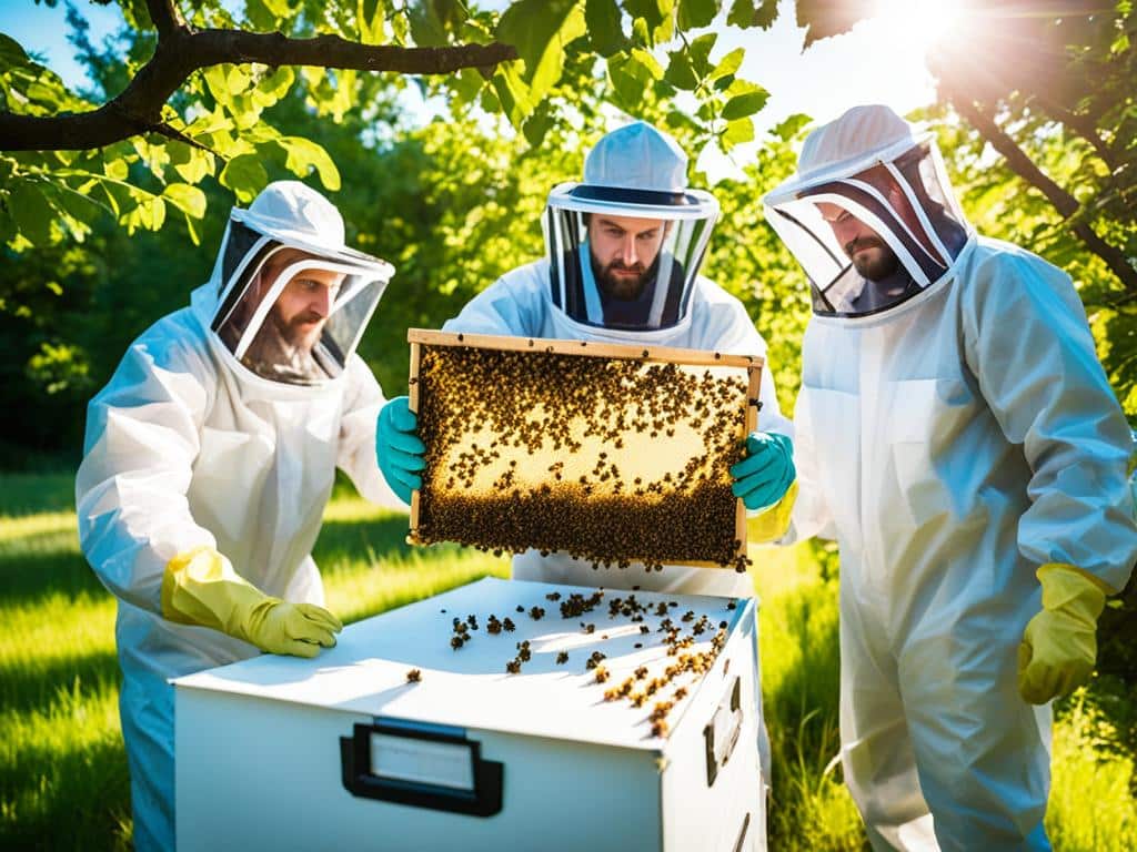 catturare sciame api sicuro